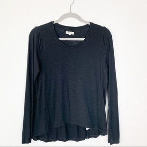 Madewell | Black Long Sleeve Basic Top